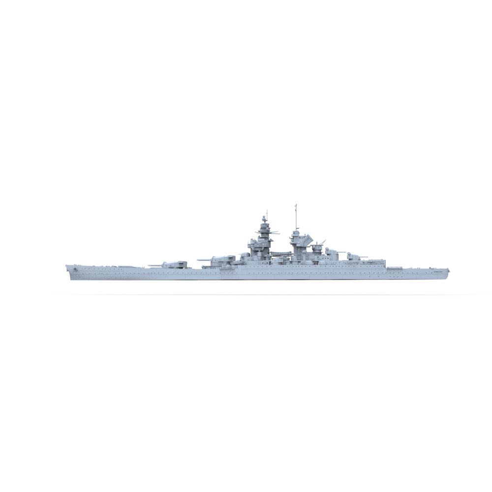 SSC145 Military Model NMF Richelieu cCass Clemenceau Battleship Water Line