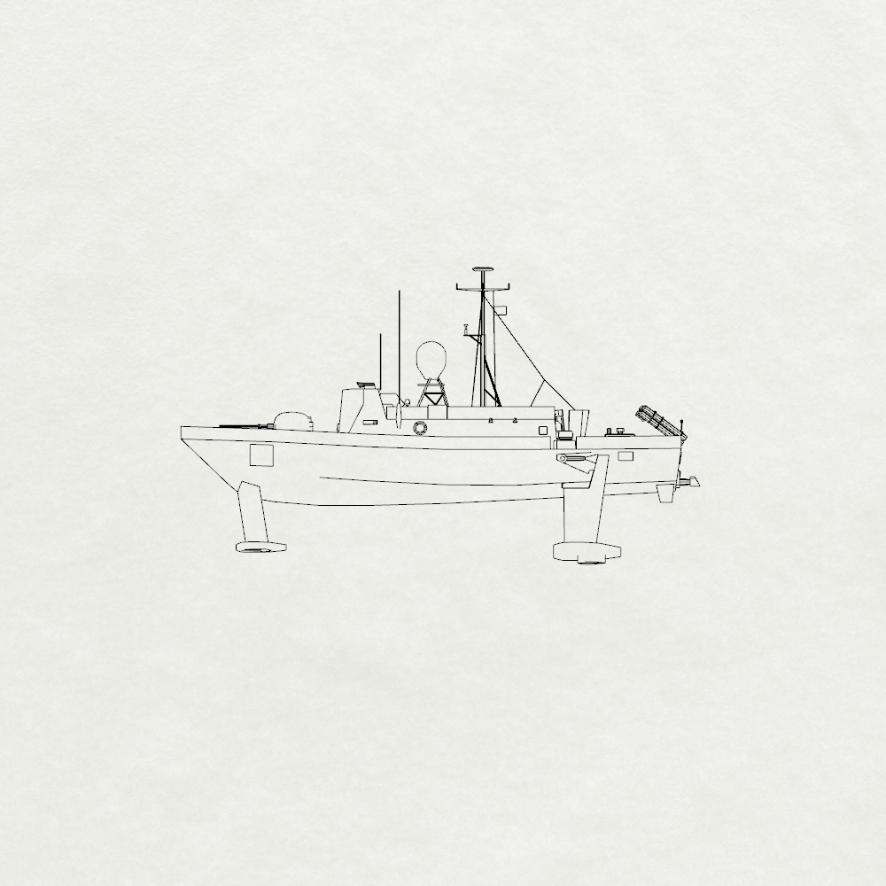MRY-SFW SSC198 USA Navy Pegasus-class Pegasus PHM-1 Water Line Resin Warship Military Ship Model Hobby Collection Unassembled Unpainted