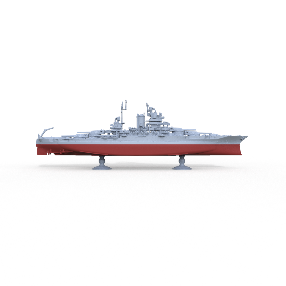 SSMODEL 704S Military Model Kit USS New Mexico Class Mississippi (BB-41) 1945 Battleship Full Hull