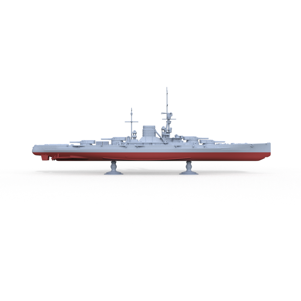 SSMODEL 711S Military Model Kit German Navy Ersatz Yorck Full Hull
