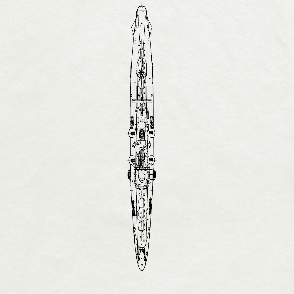 MRY-SFW SSC220S IJN Furutaka-class Kako 2nd ship Heavy Cruiser Full Hull