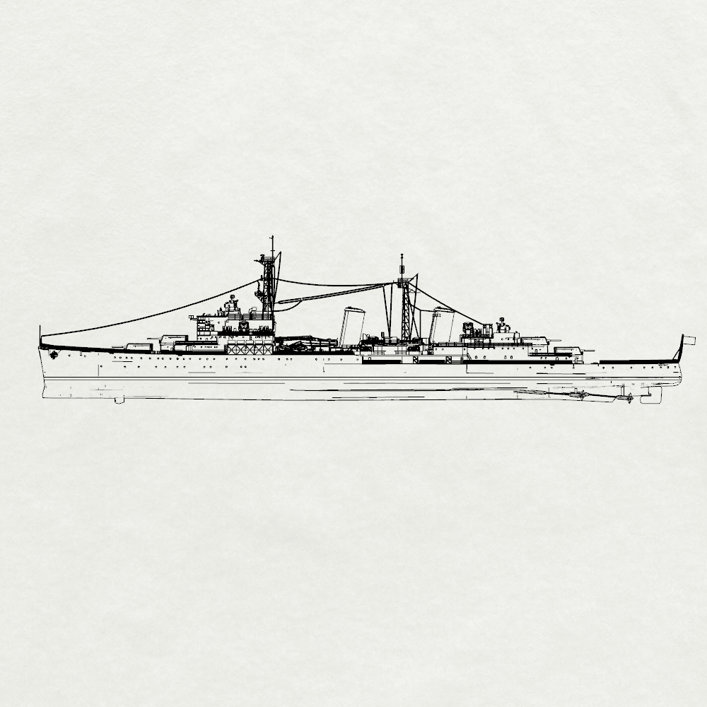 MRY-SFW SSC226S Royal Navy Edinburgh-class Belfast Light Cruiser Full Hull