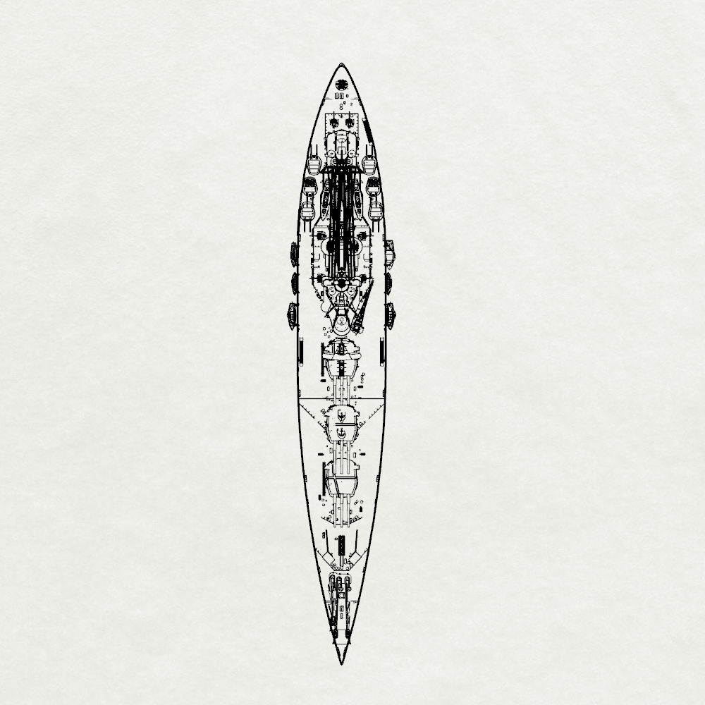 MRY-SFW SSC243S Royal Nelson-class HMS Rodney Battleship 29 1940 Full Hull