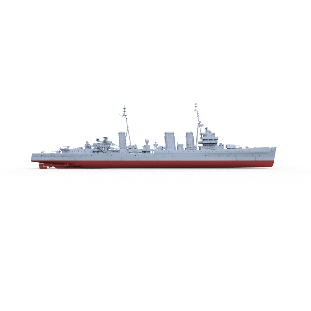 SSMODEL 607S Military Model Kit WWII British Emerald Class Enterprise (D52) 1944 Cruiser Warship Ship