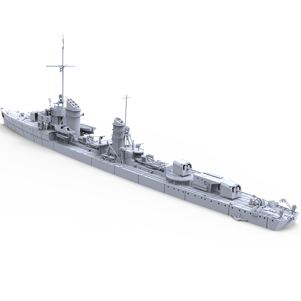 SSMODEL 730 Military Model Kit German Raubtier Class Torpedo Boat Luchs 1932(Bottomless Version)