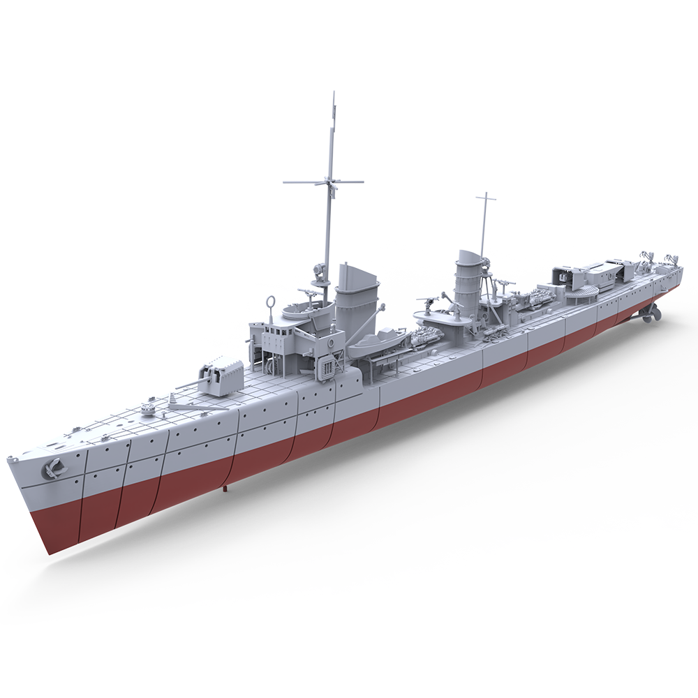 SSMODEL 730S Military Model Kit German Raubtier Class Torpedo Boat Luchs 1932 Full Hull