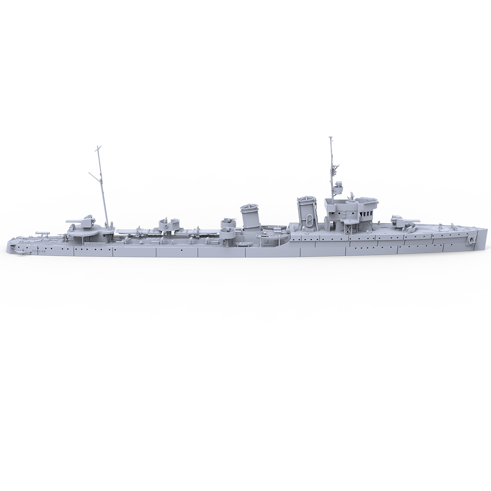 SSMODEL 732 Military Model Kit Italian Turbine Class Destroyer Turbine 1927(Bottomless Version)