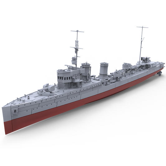 SSMODEL 732S Military Model Kit Italian Turbine Class Destroyer Turbine 1927 Full Hull