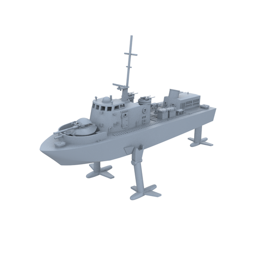 SSMODEL 761 Military Model Kit USS Flagstaff Class Patrol Gunboat Hydrofoil (PGH-1) Water Line