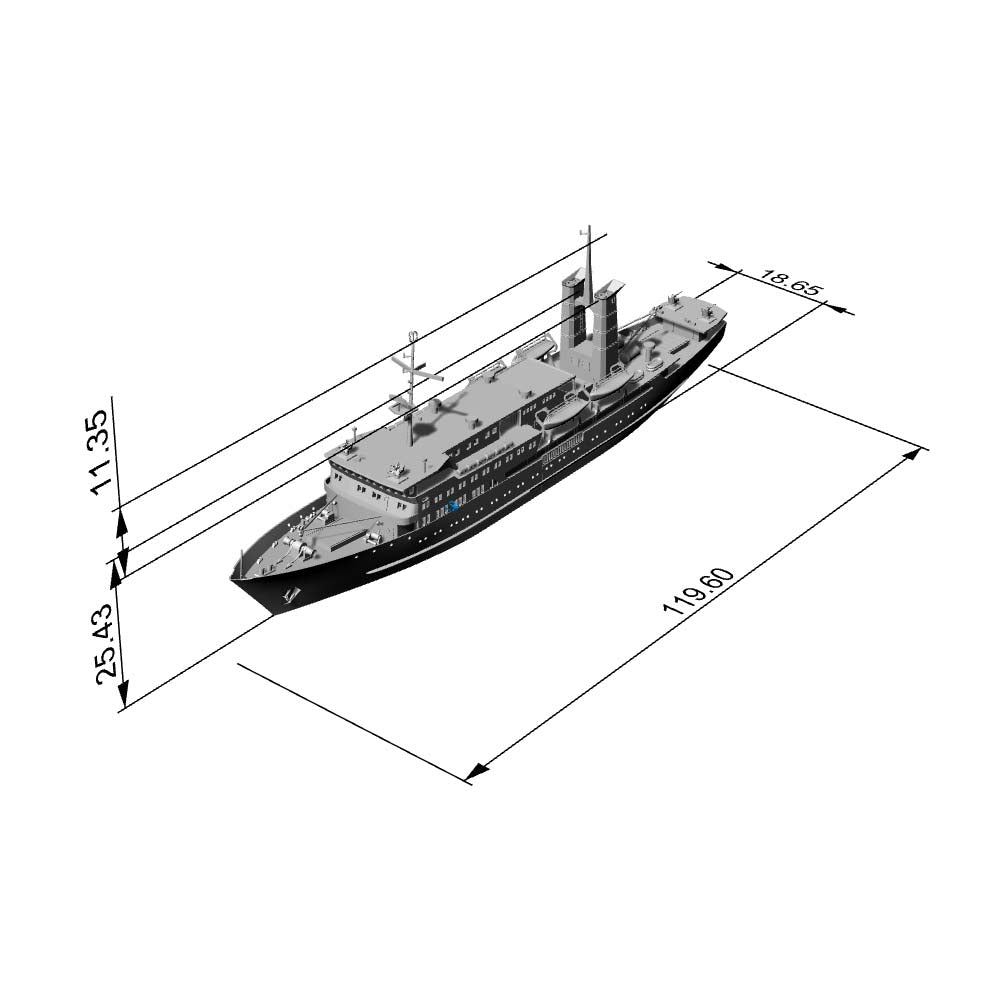 MRY-SFW SSC202S China Navy Qiongsha-class Troop & Cargo Tran β LCD 3D printed resin model kit, image 6
