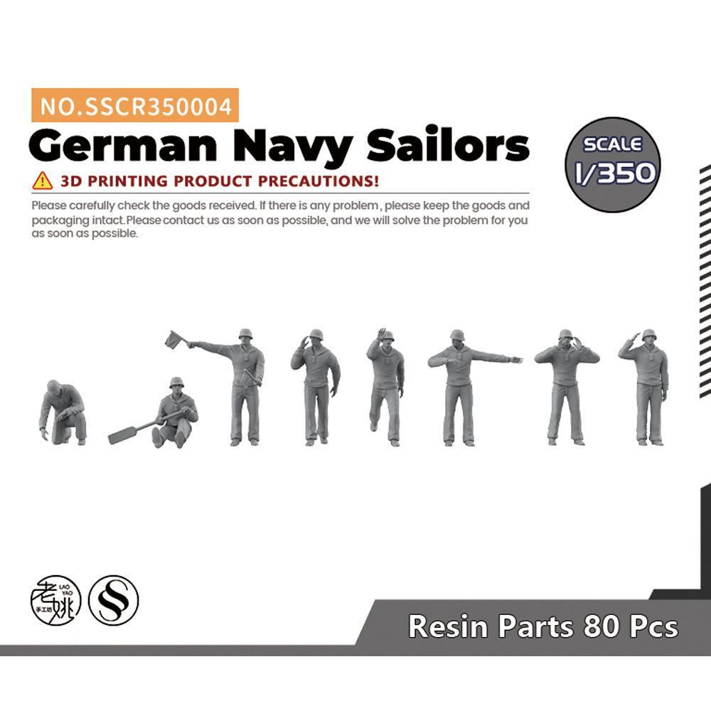 SSMODEL SSCR004 Miniatures Soldier Model Kit German Navy Sailors