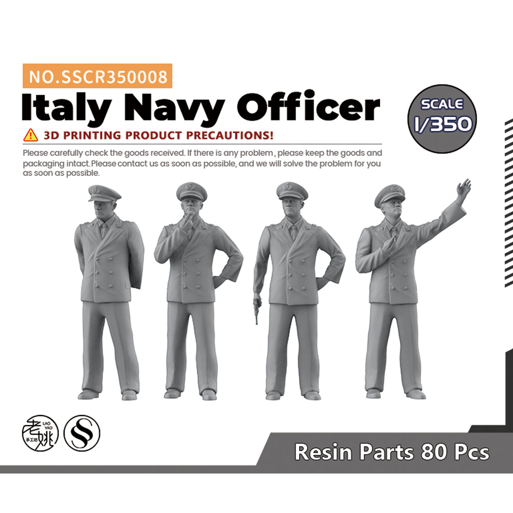 SSMODEL SSCR008 Miniatures Soldier Model Kit Italy Navy Officer