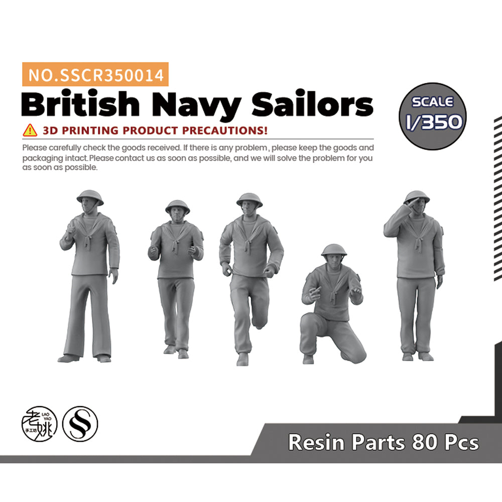 SSMODEL SSCR014 Miniatures Soldier Model Kit British Navy Sailors