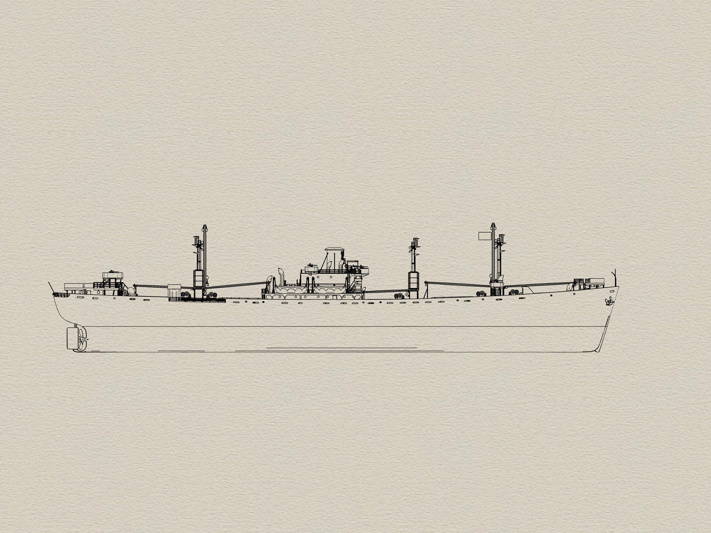 SSMODEL 725 Military Model Kit USN Cargo Liberty Ship(Bottomless Version)
