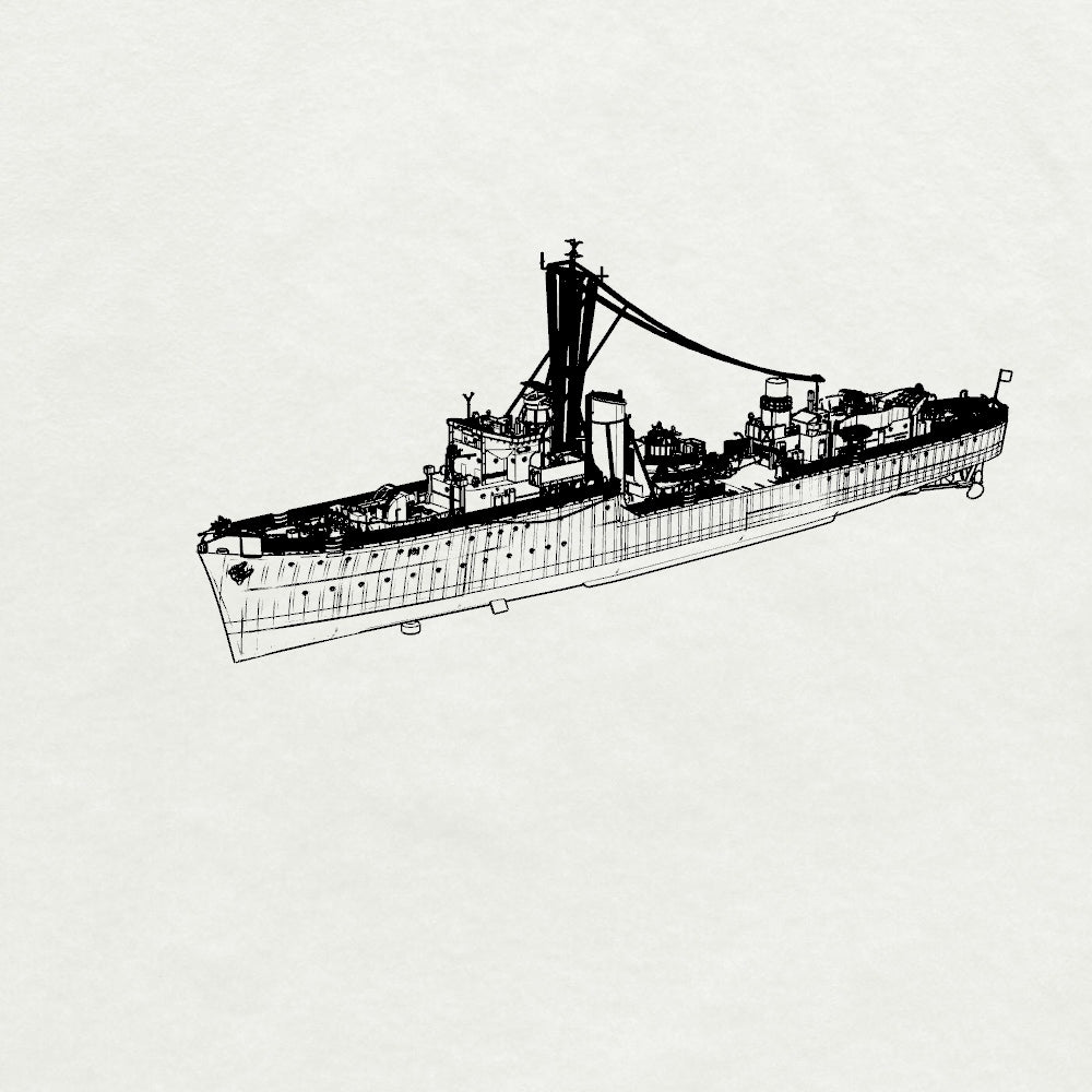 SSMODEL 744S Military Model Kit Hunt-Class, French Destroyer La Combattante, 1944 Full Hull