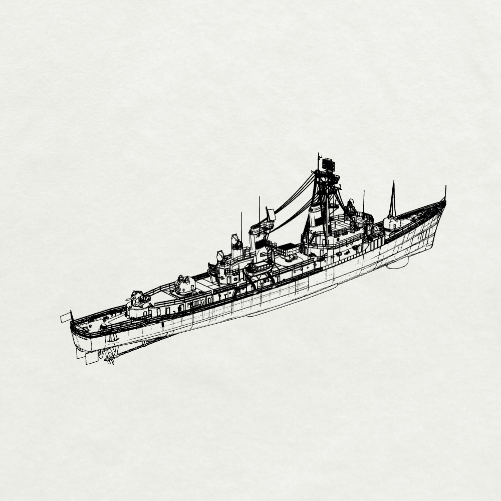 MRY-SFW SSC248S Charles F. Adams-class Charles F. Adams Destroyer DDG-2 1961 Full Hull