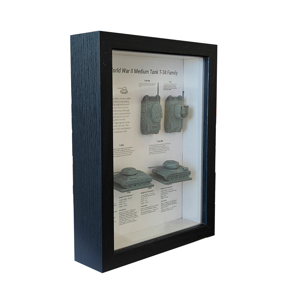 Yao's Studio YPL105 1/L Collection Display Frame War Scene Box Three Dimensional Hollow Photo Frame Soviet T-34 Tank TypeⅡ