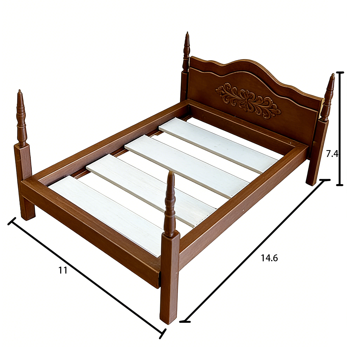 RHF12245 Bed 3D printing DIY miniature scenes dollhouses creative ornaments desktop scenes and miniature models for BJD and OB dolls bed