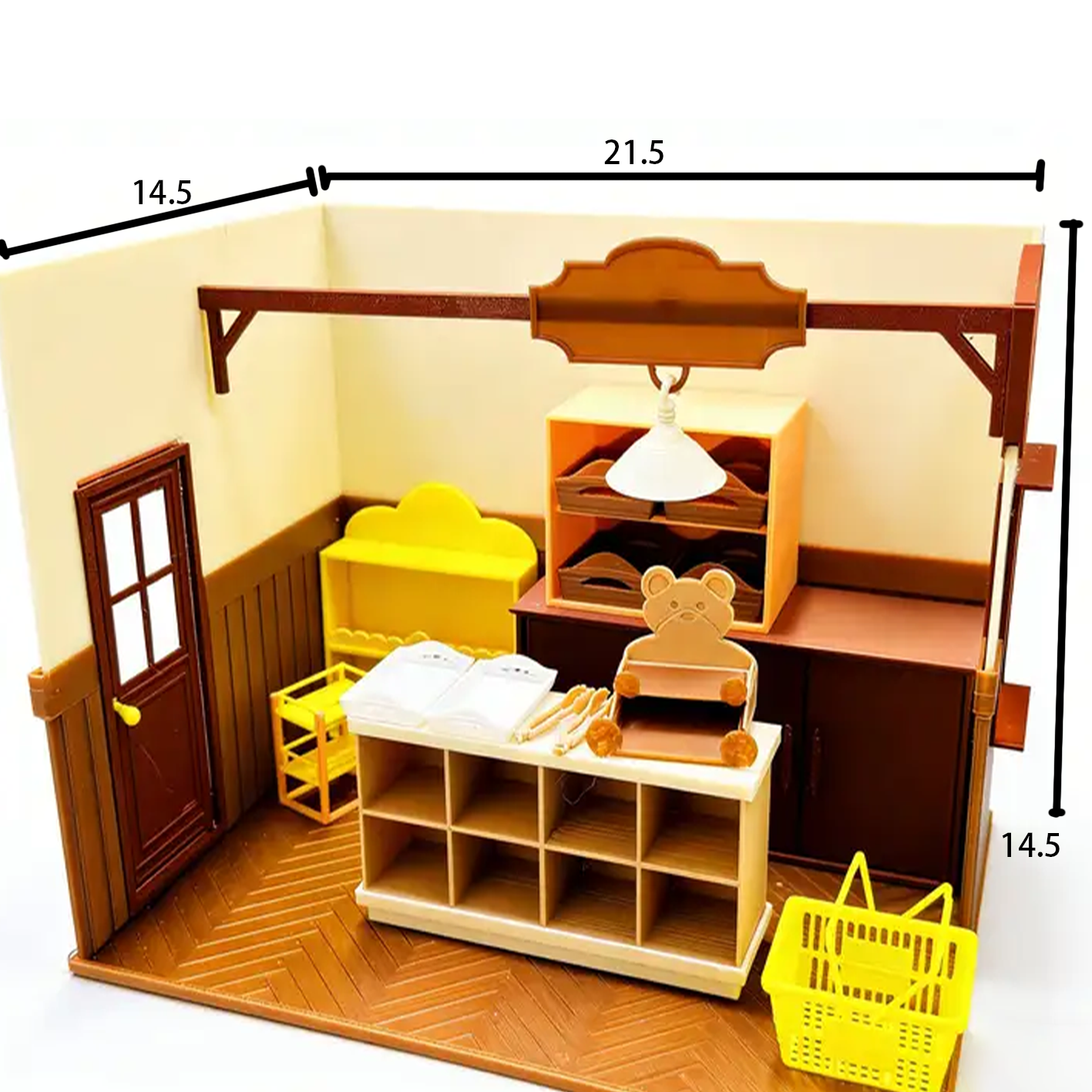 RHF283 Bakery Scene Full Set Bakery Scene SetFood Toy Accessories Dollhouse AccessoriesShop Scene Props