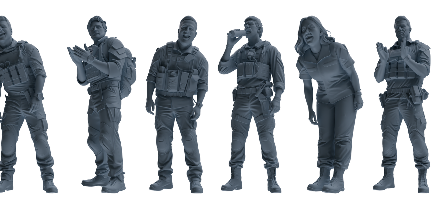 MRY-SFW SSTR004 Modern Navy SEAL Six-Person Singing Group