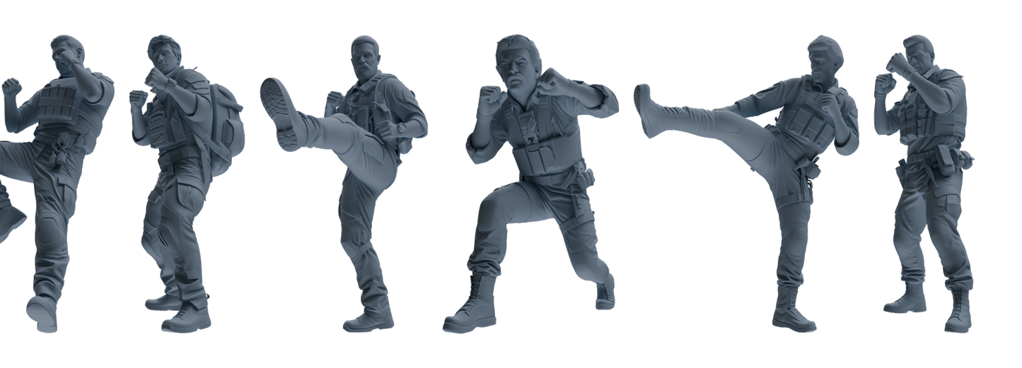MRY-SFW SSTR003 Modern Navy SEAL Six-Person Combat Group