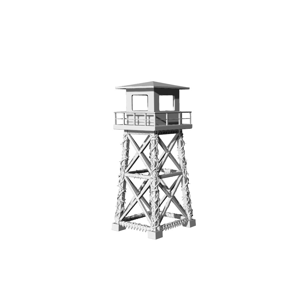 MRY-SFW LYTS666 Unpainted 3D Printed Post-Apocalyptic Watchtower, Tabletop Wargame Terrain