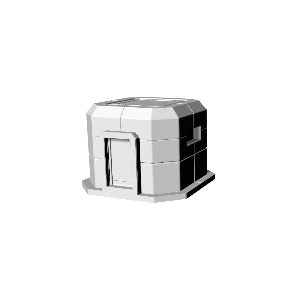 MRY-SFW LYTS660 3D Printed Military Bunker Model, Unpainted White Model, Wargaming Terrain Accessory