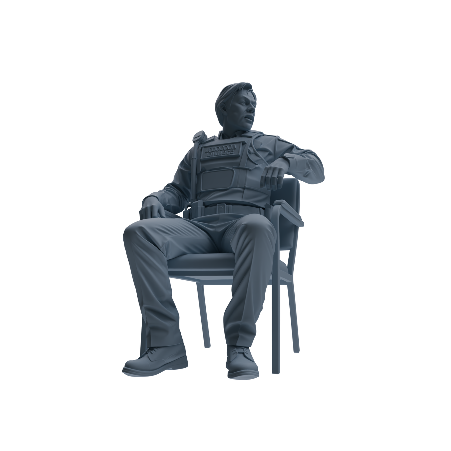 MRY-SFW SSTR115 Miniatures Soldier Model Kit Boston Attack Modern Boston Police Four-Person Conversation Group