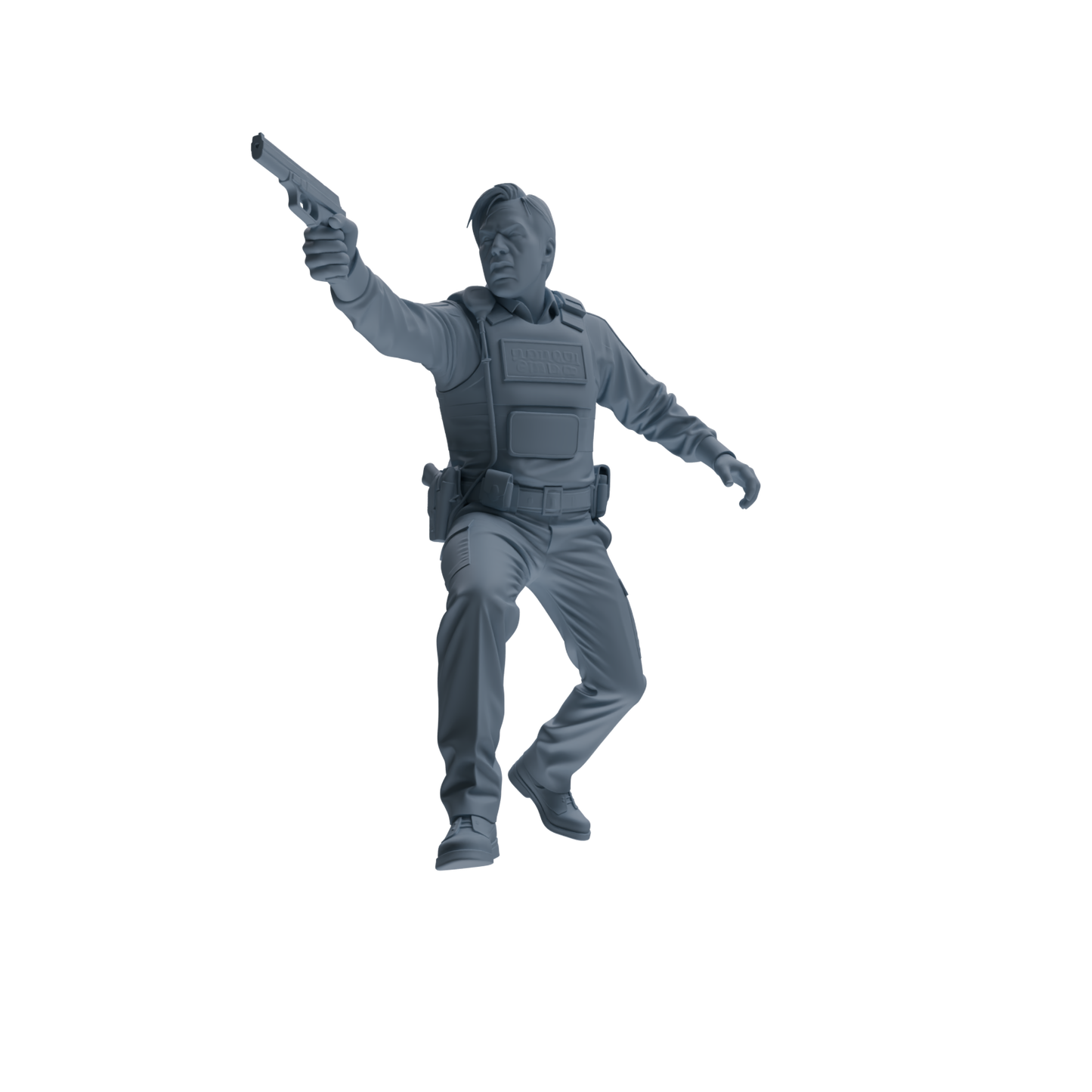 MRY-SFW SSTR113 Miniatures Soldier Model Kit Boston Attack Modern Boston Police Four-Person Arrest Group 2