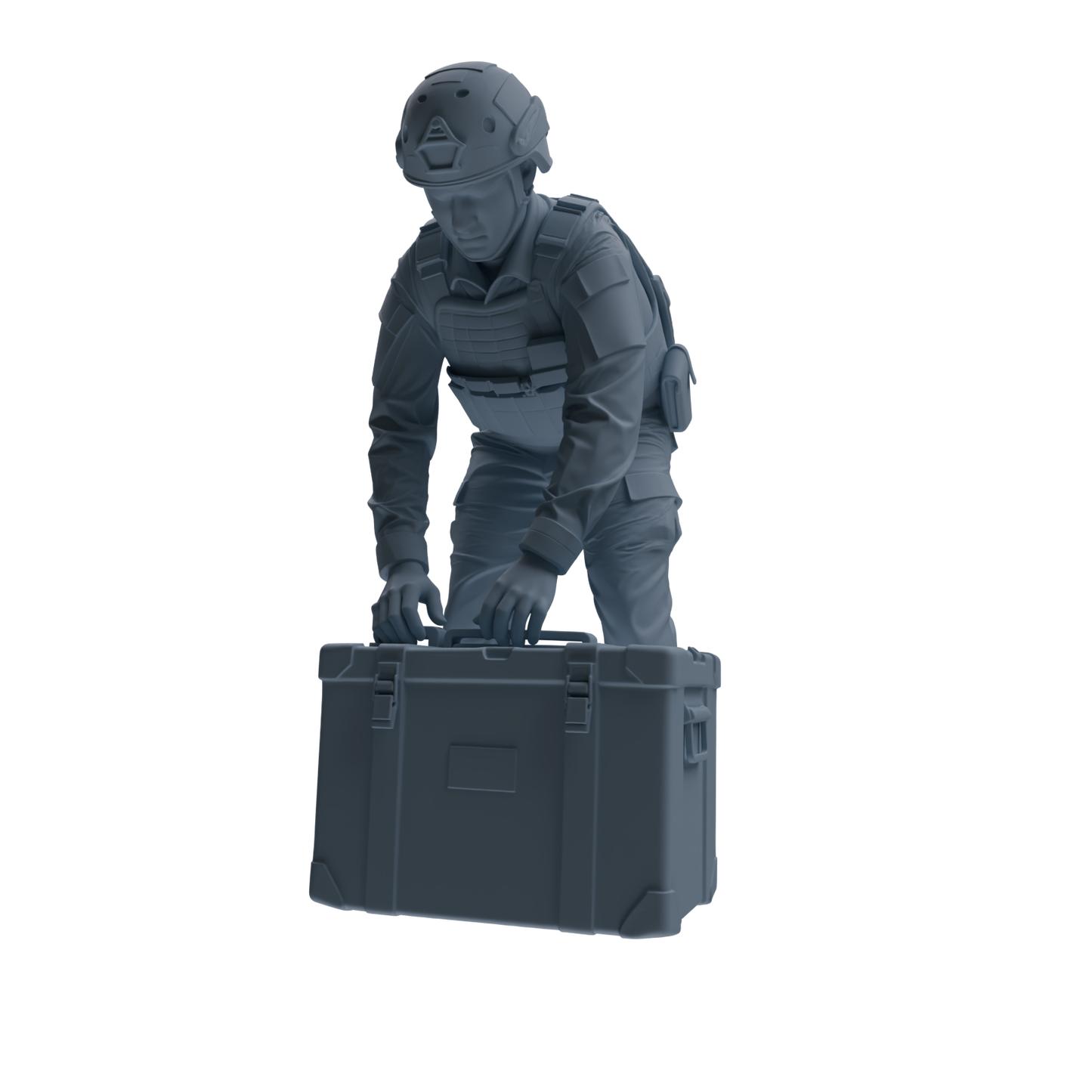 MRY-SFW SSTR239 Modern French Army Logistics Soldier Combat Readiness Four-Person Group