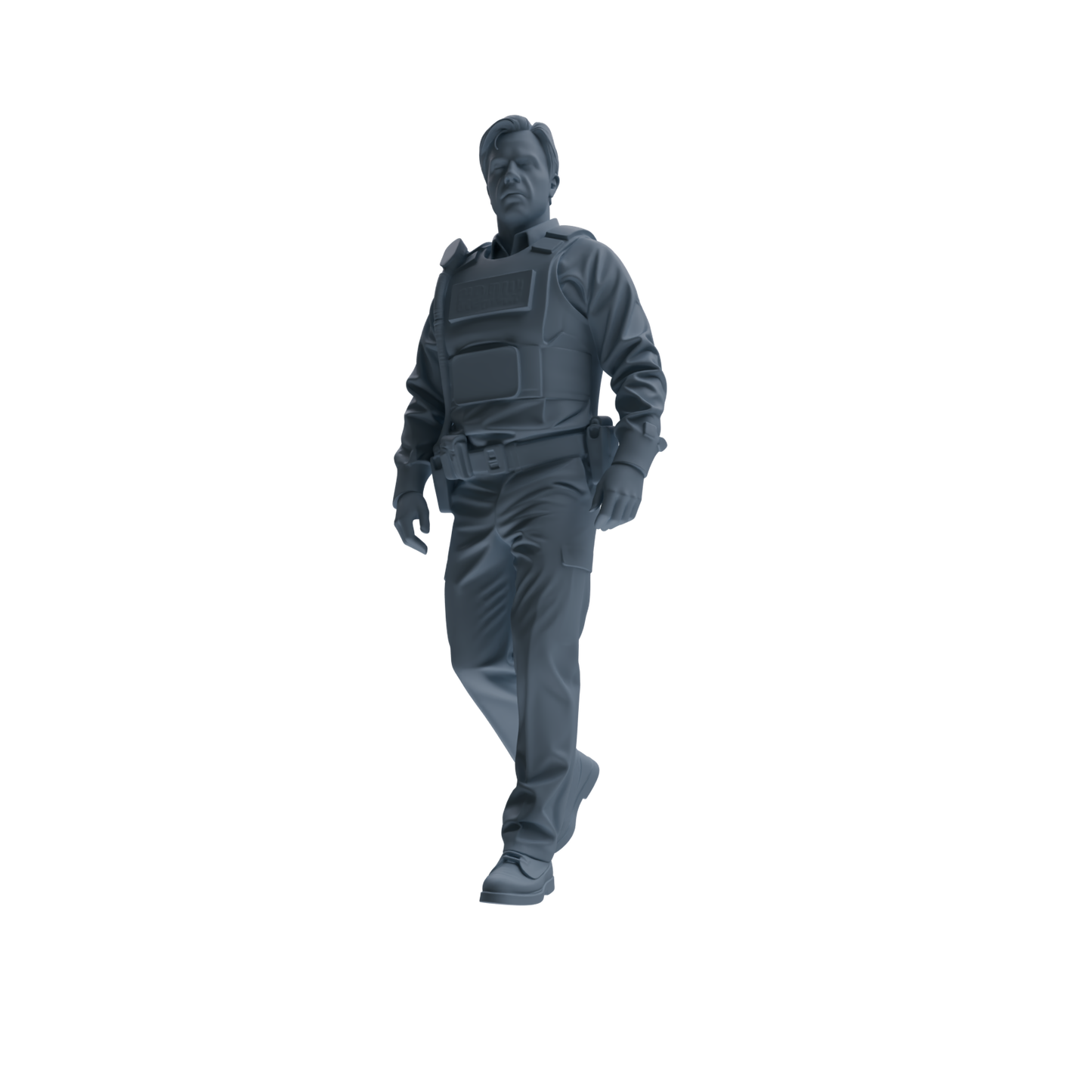 MRY-SFW SSTR127 Miniatures Soldier Model Kit Boston Attack Modern Boston Police Four-Person Patrol Group