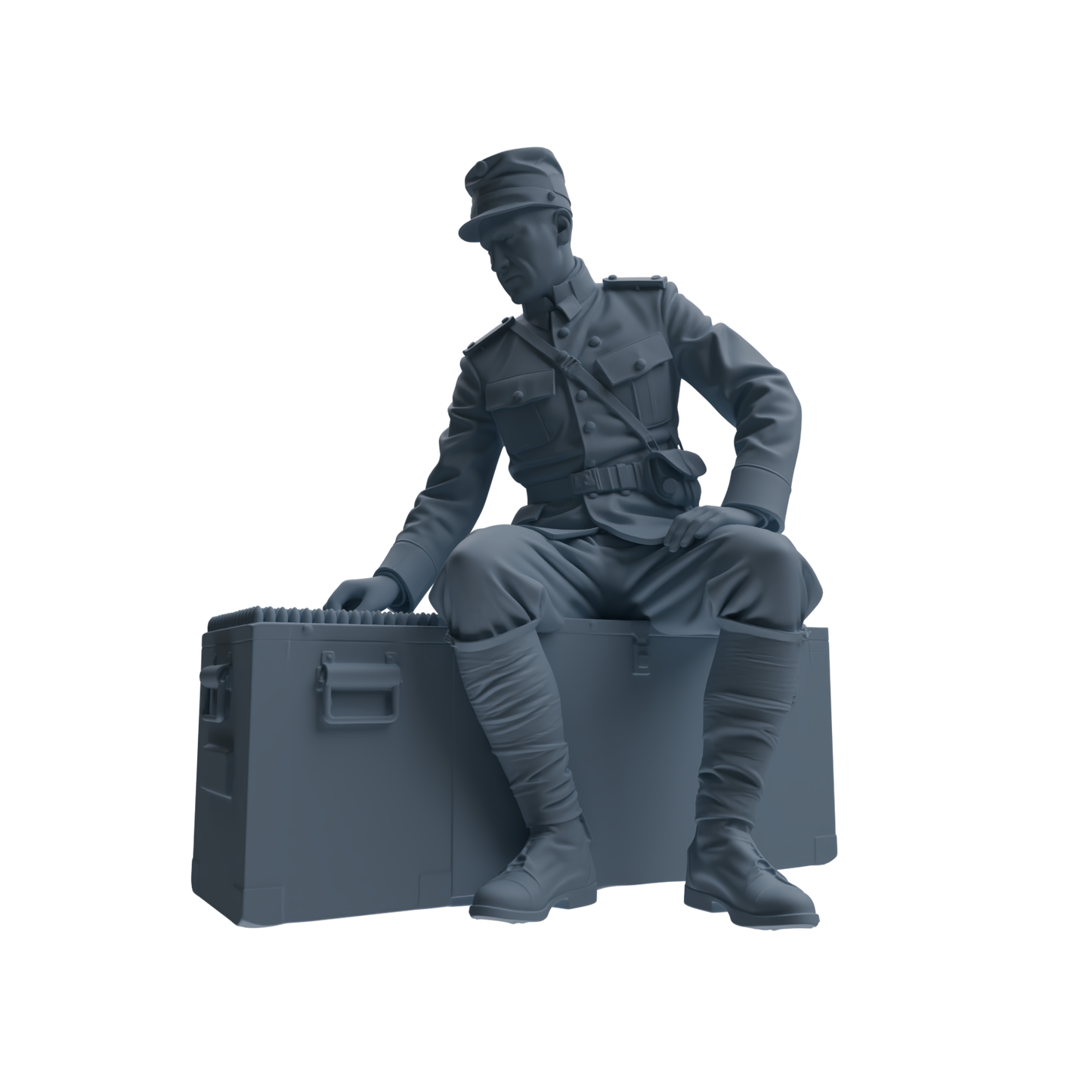MRY-SFW SSTR261 WWI French Army Logistics Soldier Combat Readiness Four-Person Group