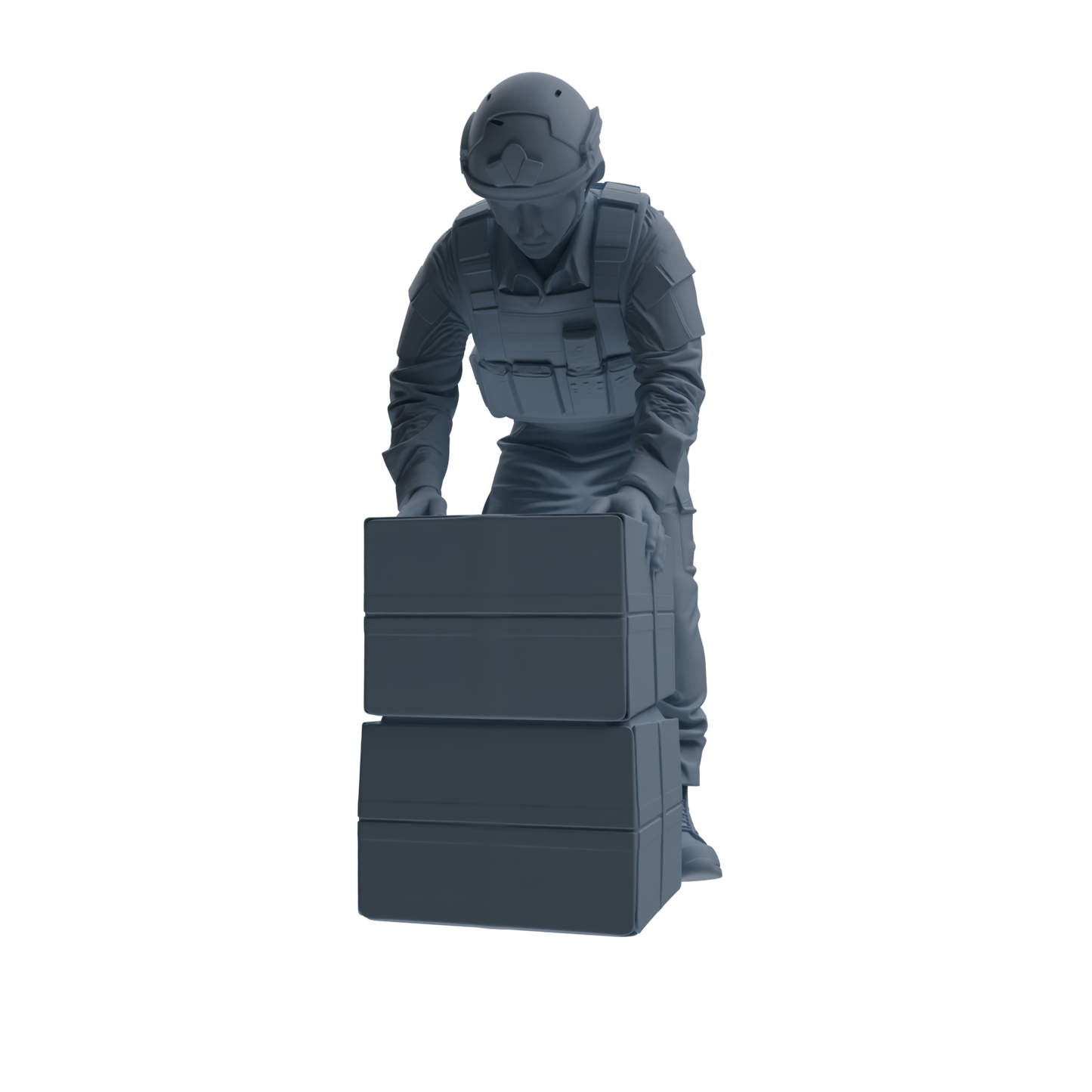MRY-SFW SSTR236 Modern French Army Logistics Soldier Logistics Four-Person Group