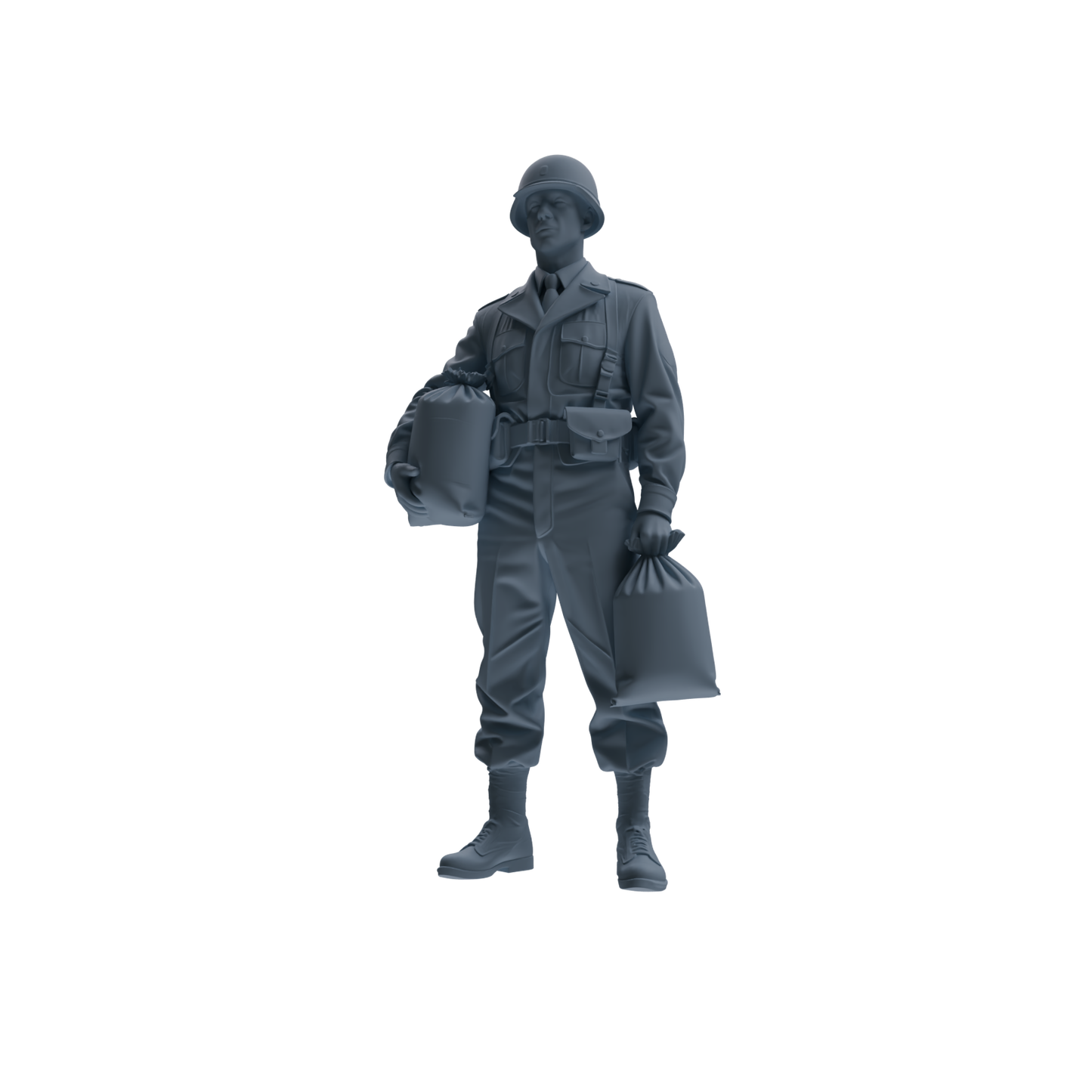 MRY-SFW SSTR227 WWII U.S. Army Logistics Soldier Picnic Four-Person Group