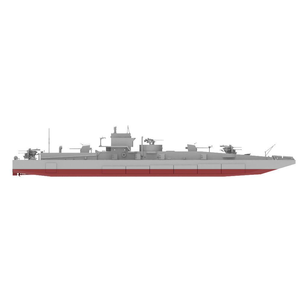 RHWS002S German D1-Class Artillery Pontoon Full Hull