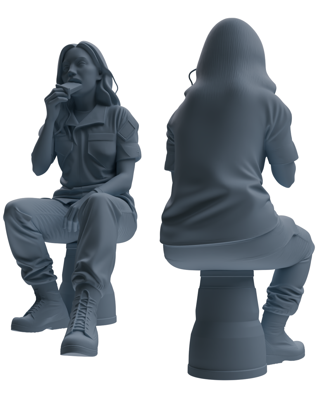 MRY-SFW SSTR012 Miniatures Soldier Model Kit Modern Navy SEAL Six-Person Eating Group