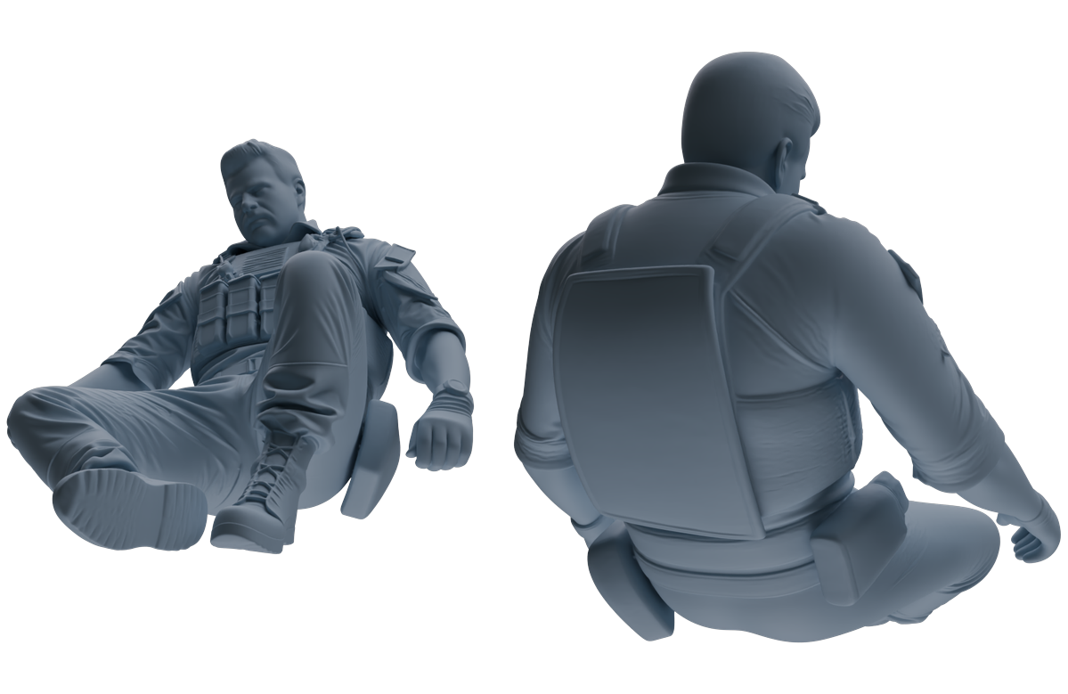 MRY-SFW SSTR018 Miniatures Soldier Model Kit Modern Navy SEAL Six-Person Search and Rescue Group