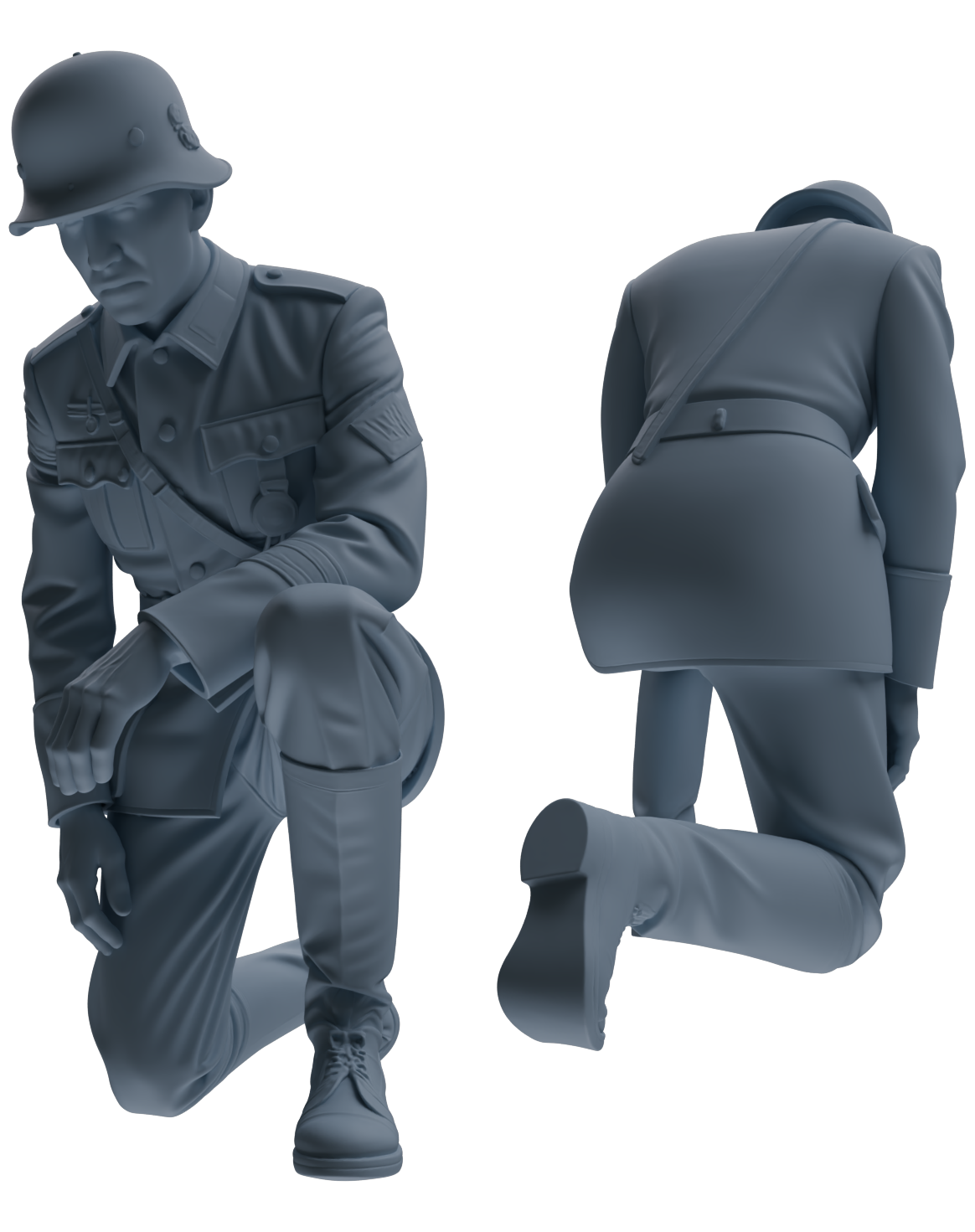 MRY-SFW SSTR001 Miniatures Soldier Model Kit WWII German Army Six-Person Officer Reprimand Group