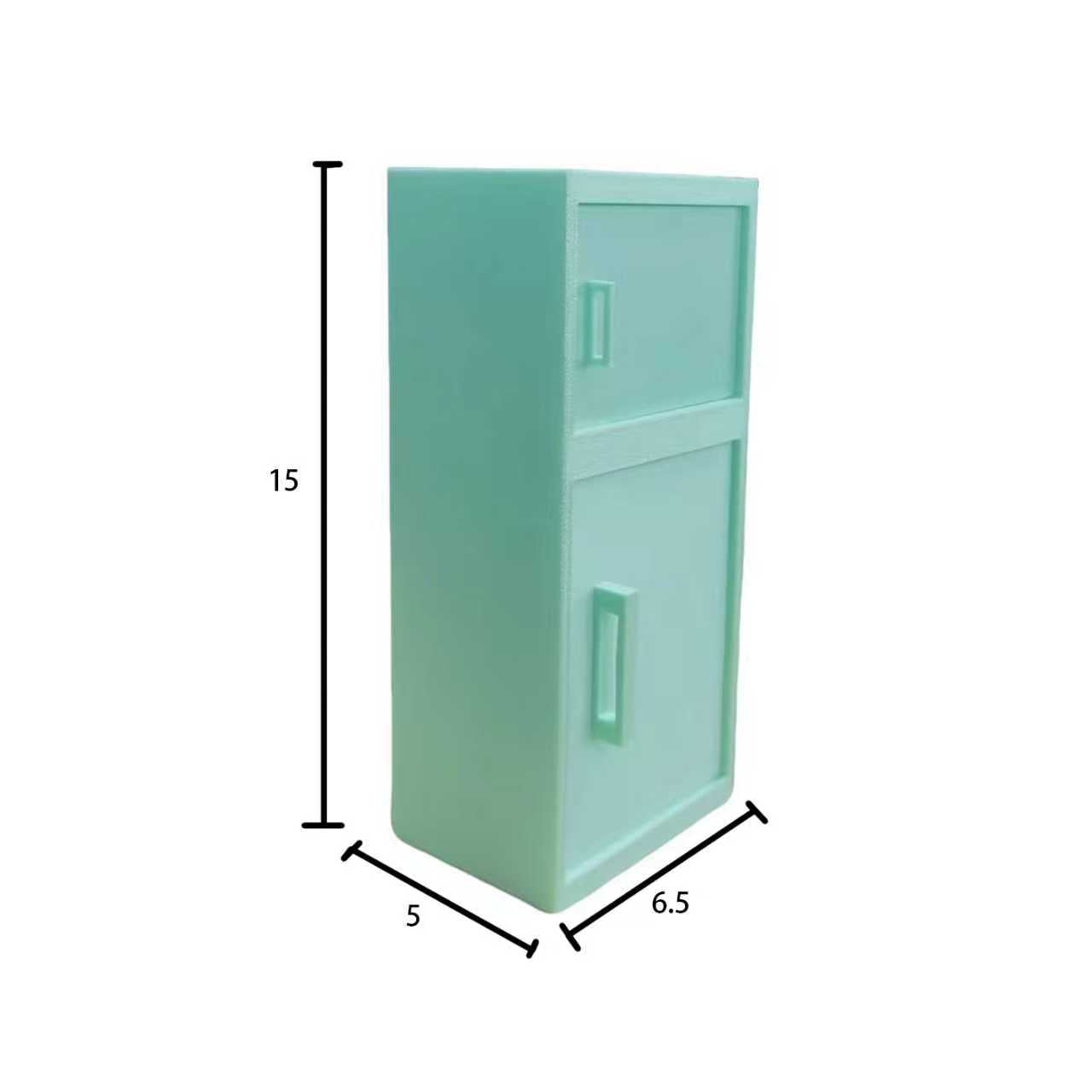 RHF12253 Openable and Closable Refrigerator 3D Printed Modern Miniature Furniture Openable & Closable Refrigerator Model