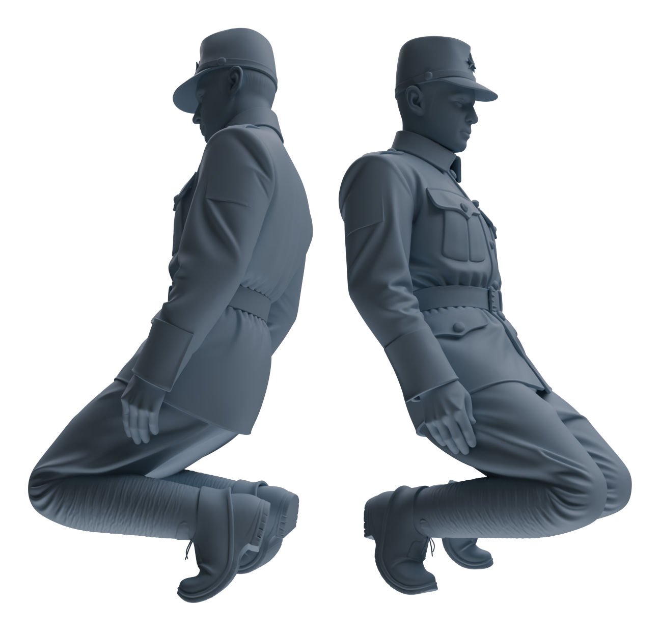 MRY-SFW LYGR635 WWII Japanese Army Six-Person Reprimand Group
