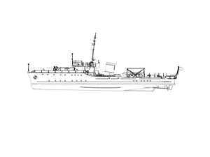RHWS004 Experimental Submarine Chaser PC-451(Bottomless Version)