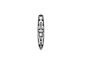 RHWS007 USN SC-497 Class Submarine Chaser CARMI PC-466 Water line
