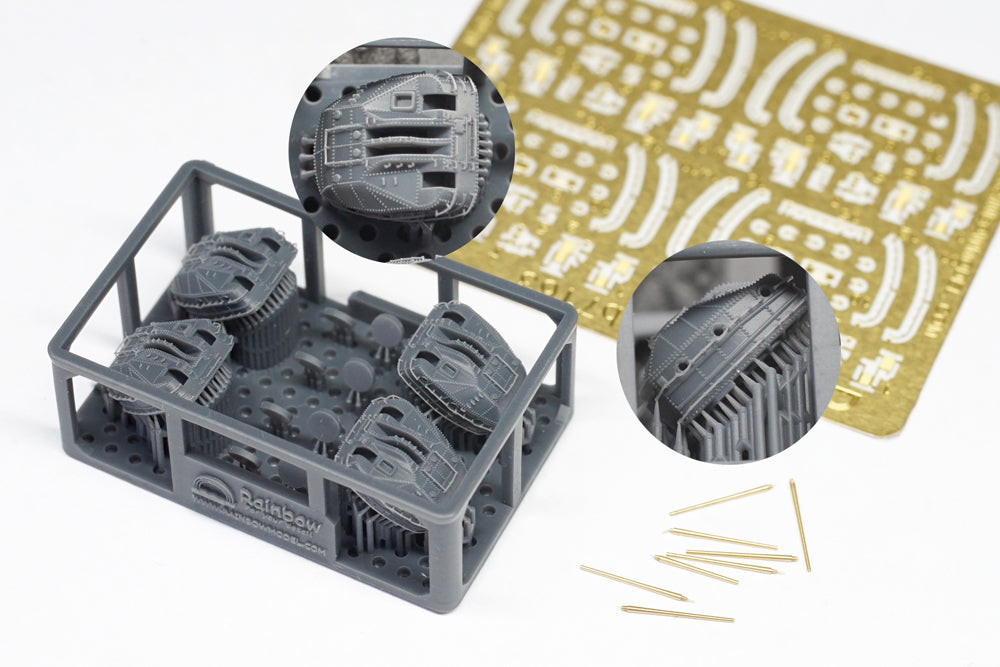 Rainbow RB7163 1/700Detail Up Main Guns of IJN Destroyer Aki – product image 2