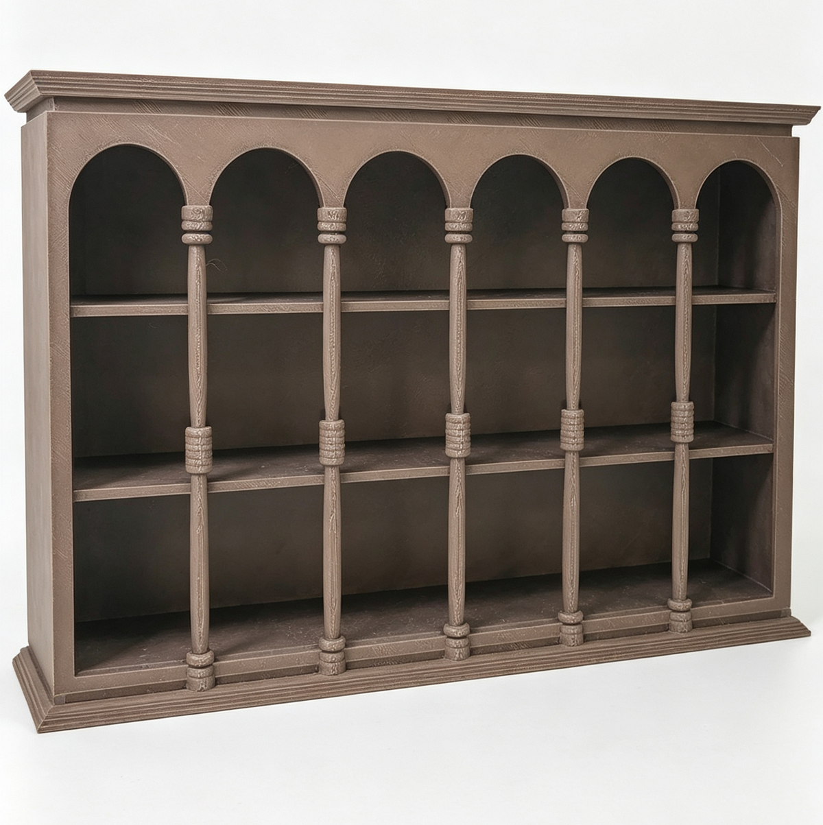 RHF0623 Retro Roman Arch Figurine Display Cabinet, Desktop Blind Box Storage Rack, Trendy Toy Doll Display Shelf