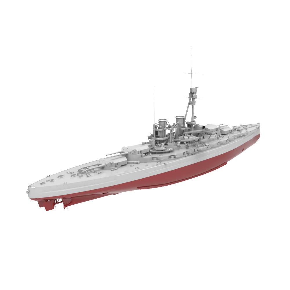RHWS042S Military Model Kit Full Hull Germany SMS Sachsen