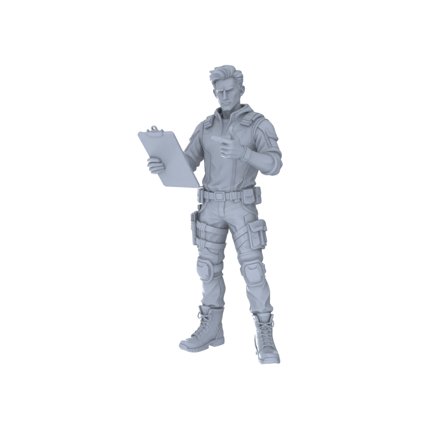 MRY-SFW LYTR246C Modern Tactical Command Male Single with Clipboard 1pc