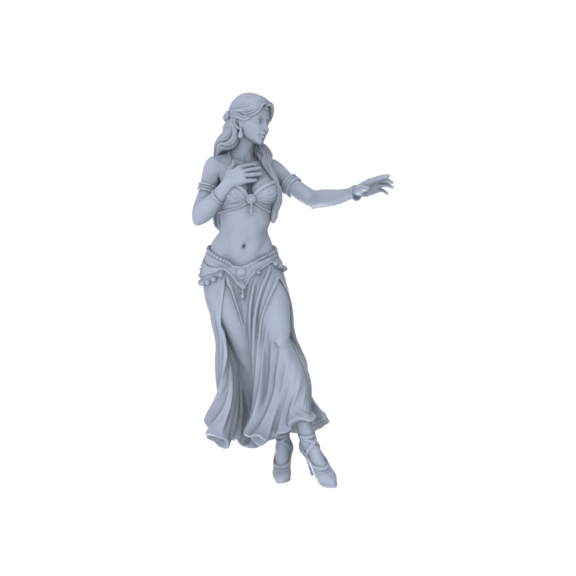 Yao's Studio LYTR247 Belly Dance Women Resin Miniature Model 6-Figure Set, Unpainted Exotic Dancer Figures, DIY Painting Scene Decoration Miniatures Diorama Resin Figures