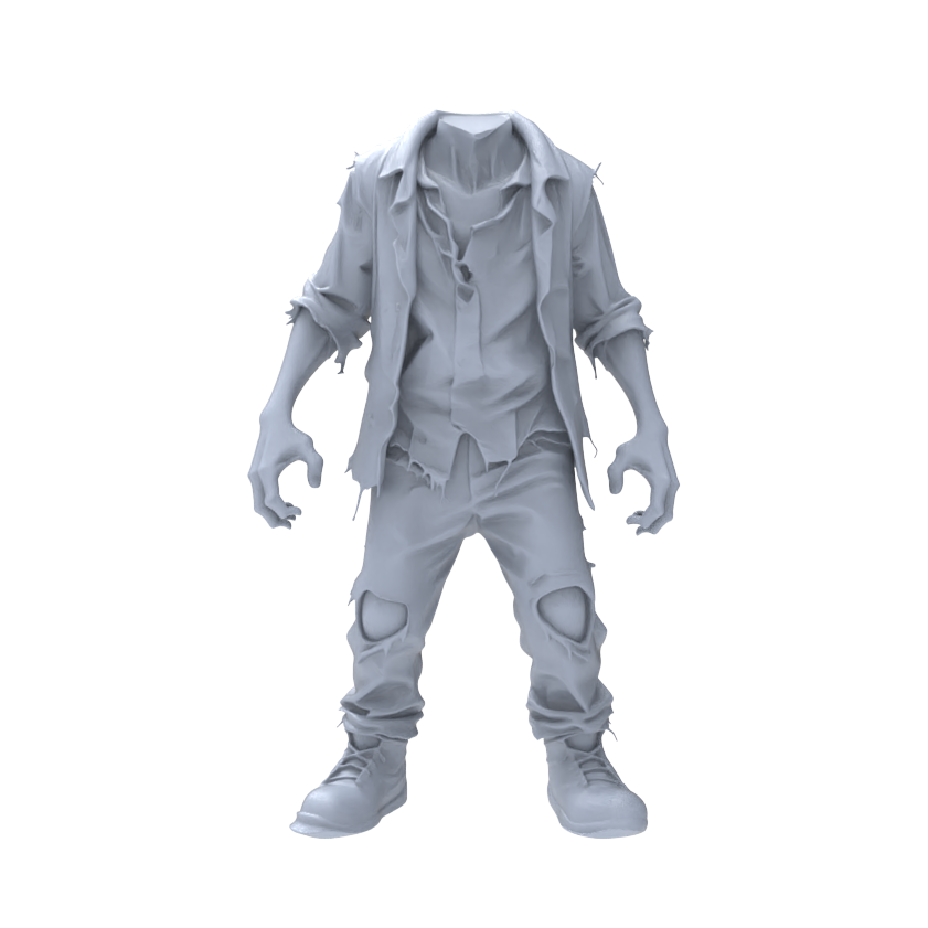 MRY-SFW LYGR082 Zombie Game2 Theme Anime Theme Wargame Resin White Model Fantasy Theme Theme Wargame Miniature Soldiers Scene Characters Figure Hand-Painted