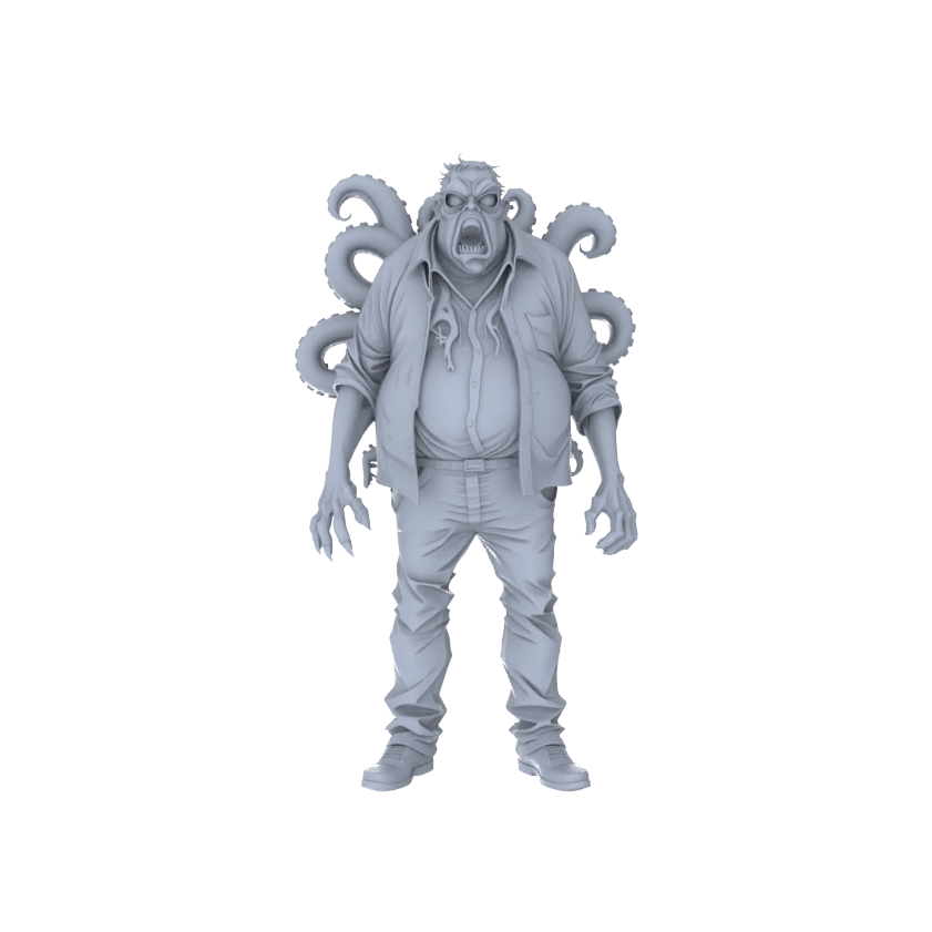 MRY-SFW LYGR099 Sci fi zombie doomsday theme resin white model miniature soldier character model scene character figure hand painted