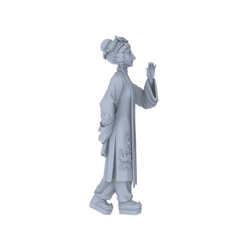 Yao's Studio LYTR179 Opera Characters Resin Miniature Model 3-Figure Set, Unpainted Ancient Opera Figures, DIY Painting Scene Decoration Miniatures Diorama Resin Figures